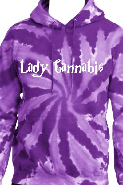 Lady Cannabis HP Font Tie dye fonts