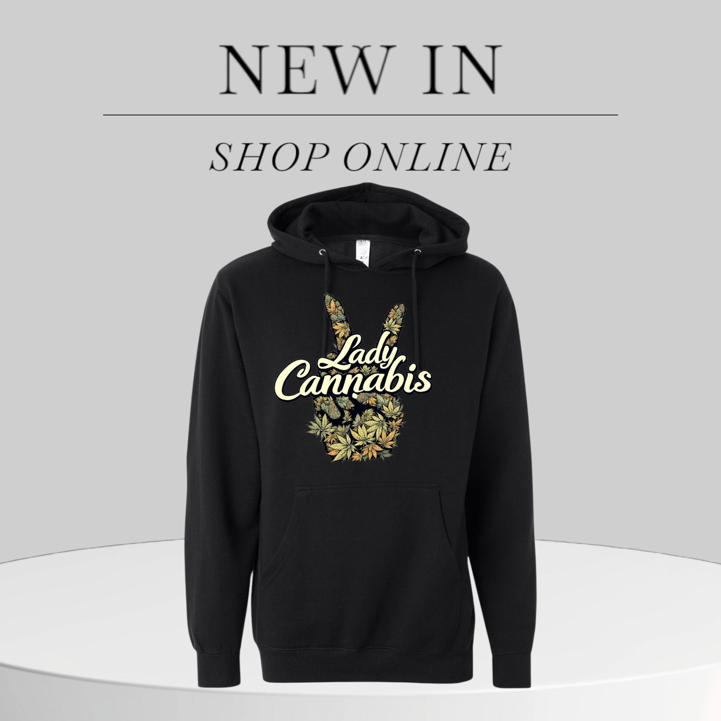 Lady Cannabis Peace Sign Hoodie