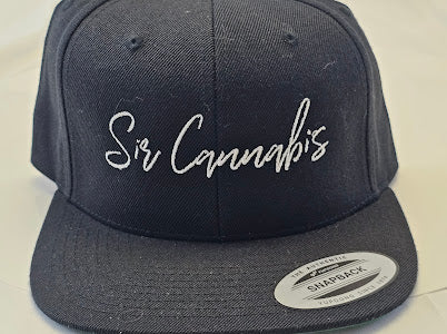 Sir Cannabis Font SnapBack Hats