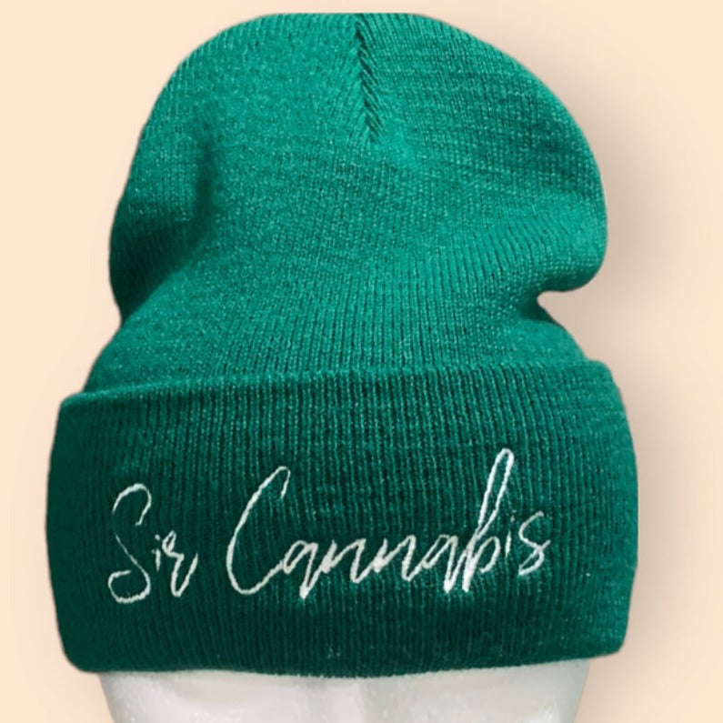 Sir Cannabis Font Winter Beanies