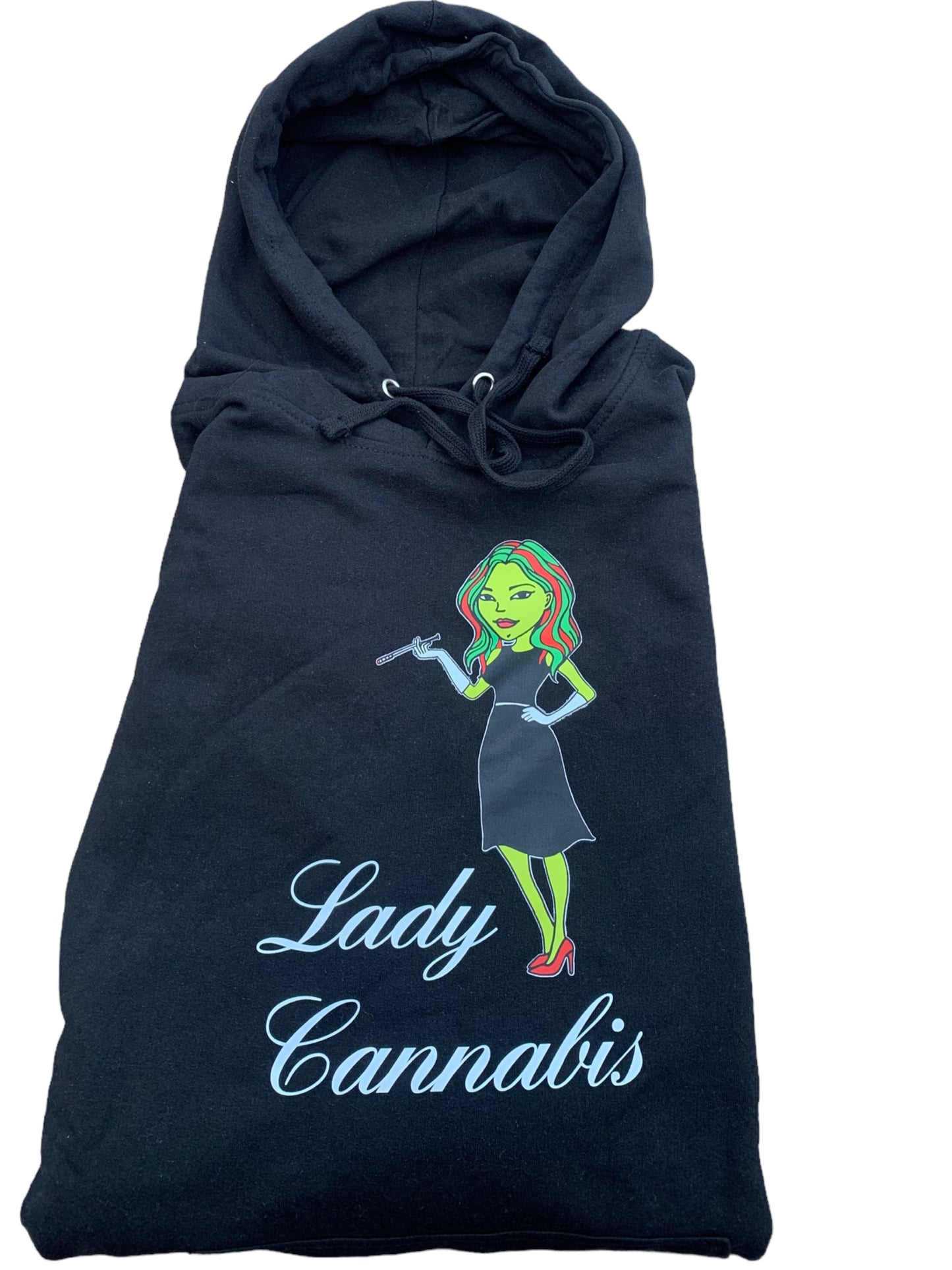 Lady Cannabis Dress Hoodies