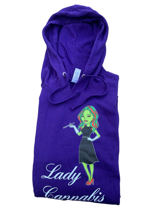 Lady Cannabis Dress Hoodies