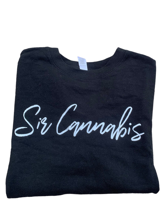 Sir Cannabis Font Crewneck Sweaters