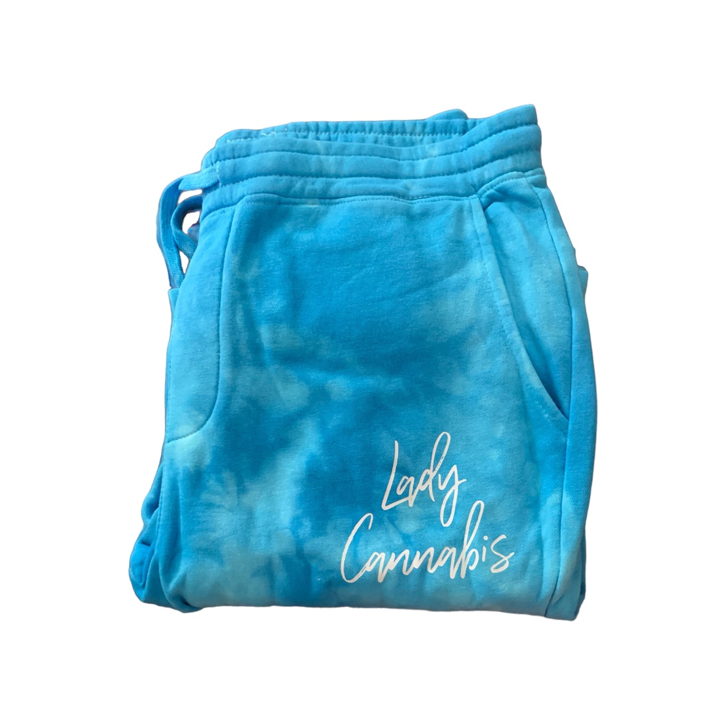 Lady Cannabis Font high fashion Jogger pants