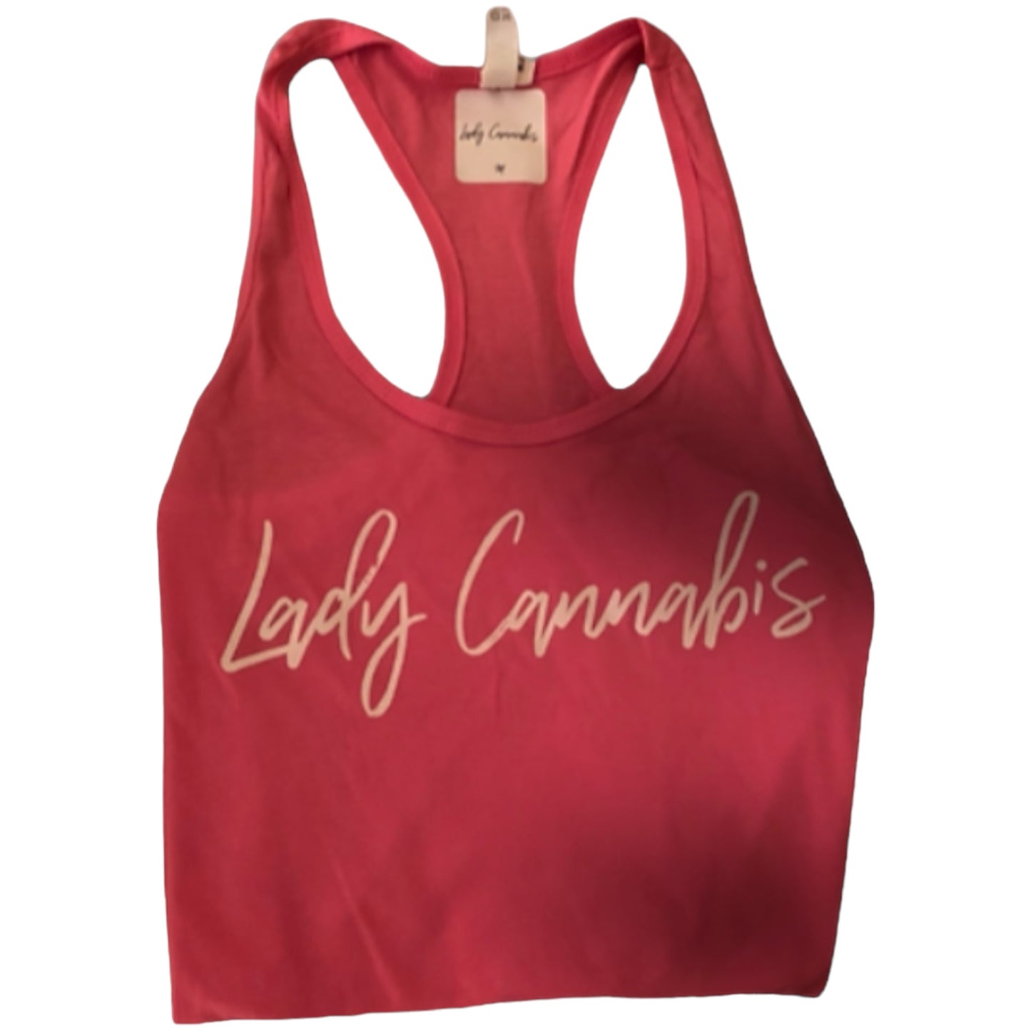 Lady Cannabis Font Tank Tops