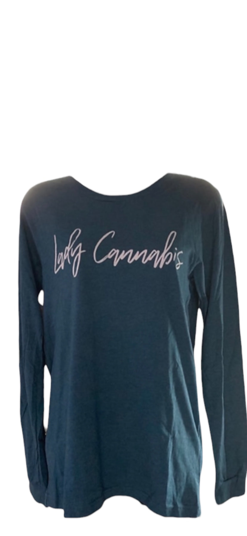 Lady Cannabis Font Long Sleeve tee