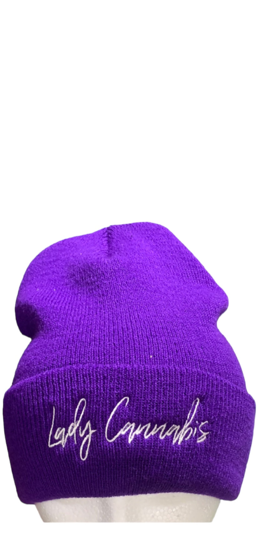 Ladies Lady Cannabis Beanie With Or Without Pom