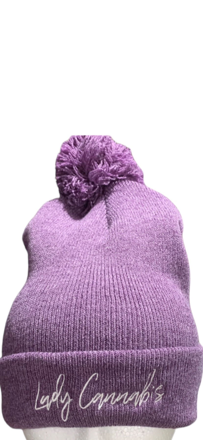 Ladies Lady Cannabis Beanie With Or Without Pom