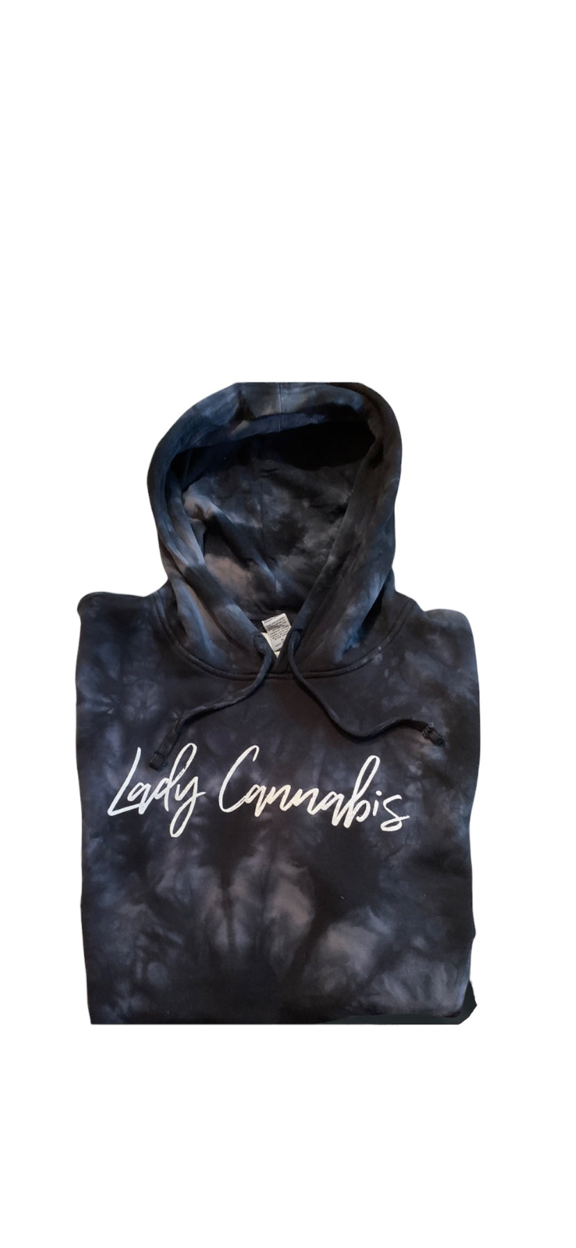 Lady Cannabis Font Tie Dye Hoodies