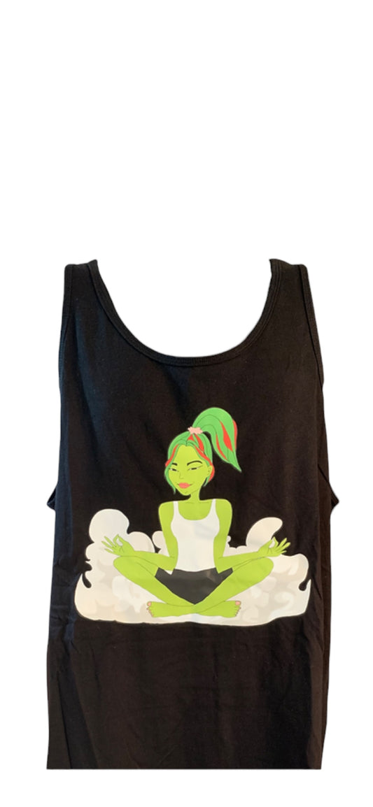 Lady Cannabis Yoga Tank Tops