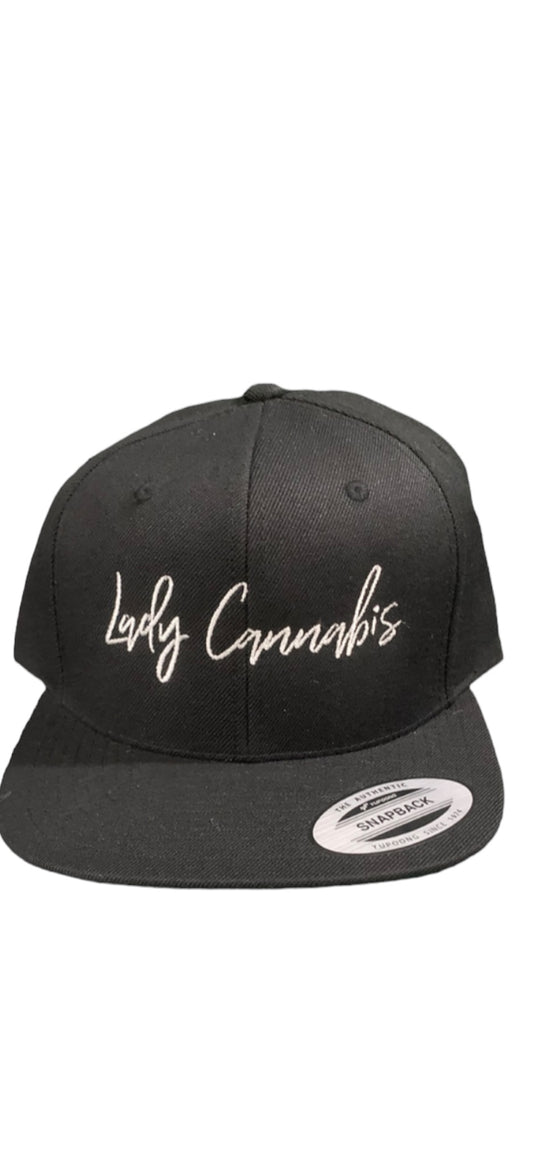 Lady Cannabis Font Snapback  Hats