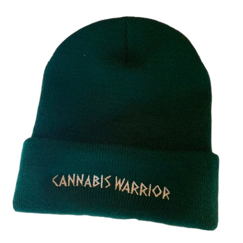 Cannabis Warrior Beanie | Printed Beanie | Sir & Lady Cannabis Apparel